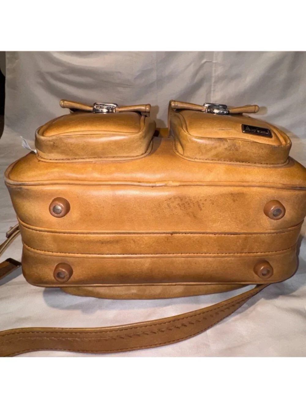 Vintage Camera Bag 60s Marsand Heavy Padded Large VERY RARE Fabric/Leather Retro